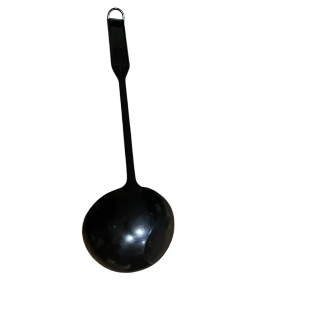 Scoop & stain black soup ladel serving spoon Cooking Utensil vintage made Canada